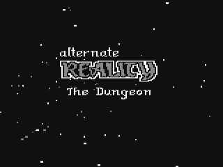 Alternate Reality the Dungeon title screen for Commodore 64